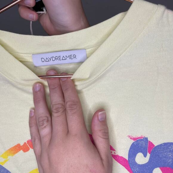 Daydreamer The Doors 1976 Oversized Long Sleeve Tee Tender Yellow Size Small - Picture 9 of 10